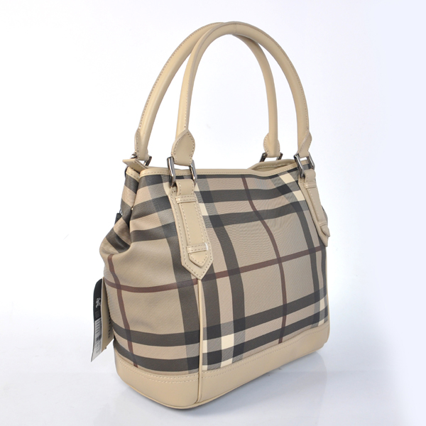 Burberry affumicato Controllare Media Hobo Borsa 36904251