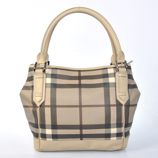 Burberry affumicato Controllare Media Hobo Borsa 36904251