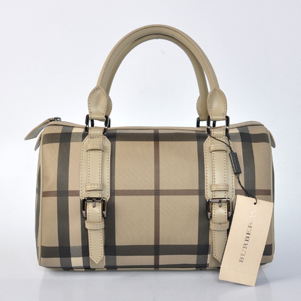 Burberry affumicato Controllare Bowling Borsa 10000011618