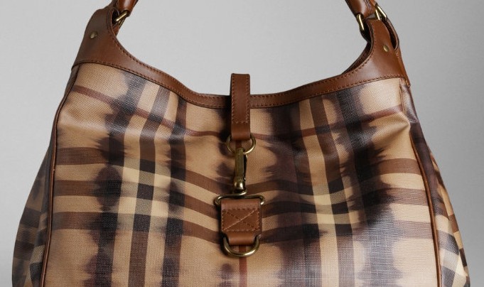 Burberry Grande tintura del legame affumicato Controllare Tote Borsa 37541921