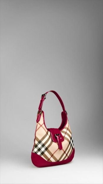 Burberry Medio Nova Check Hobo Borsa 37440531