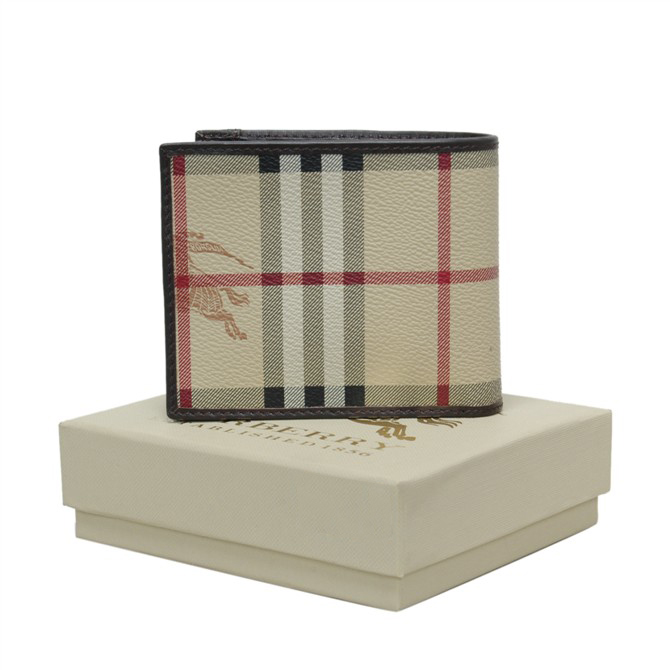 Burberry pieghevole Haymarket check Wallet 33713022