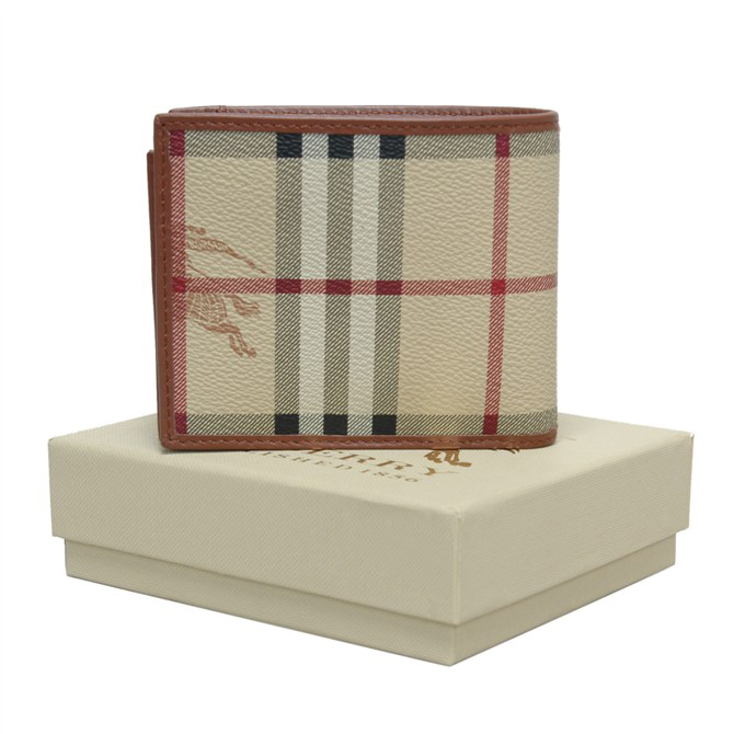 Burberry pieghevole Haymarket check Wallet 33713032
