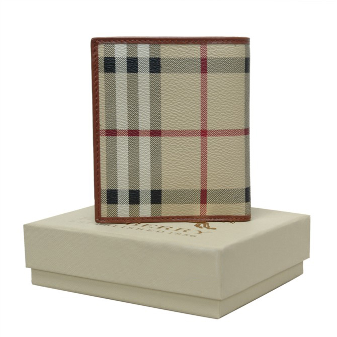 Burberry pieghevole Haymarket check Wallet 33713042