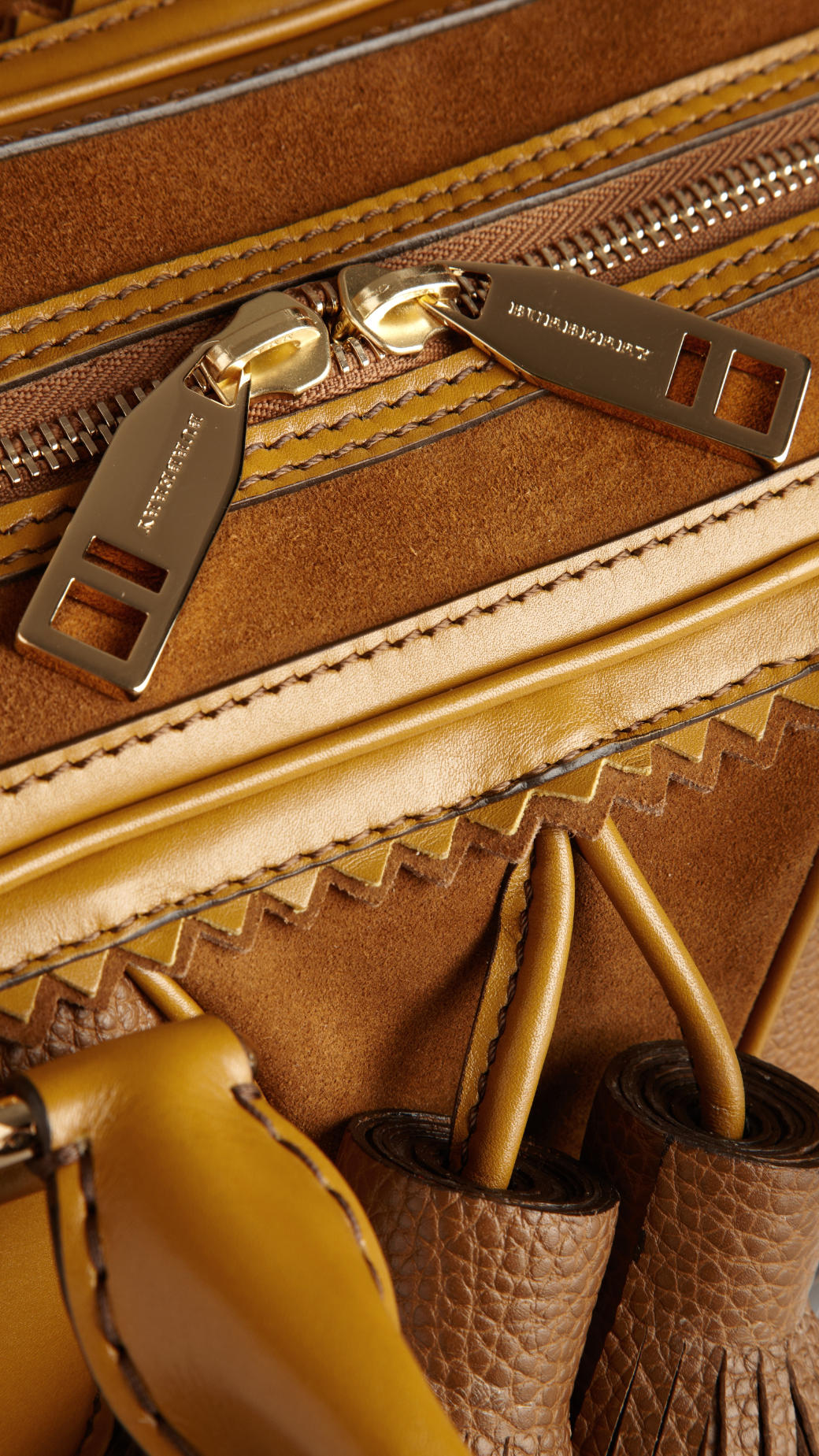 Burberry Paesaggio granulare Borsaagli in pelle Bowling Borsa 37880281