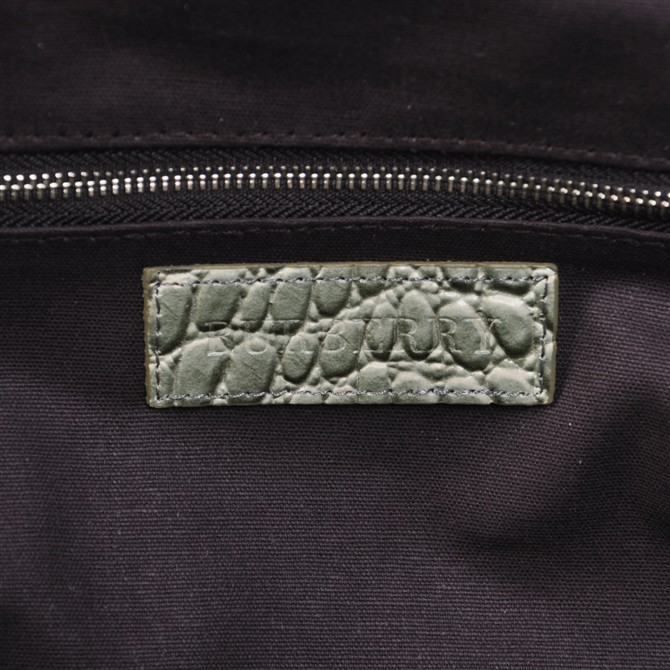 Burberry Haymarket Alligator Bowling Borsa 37888272