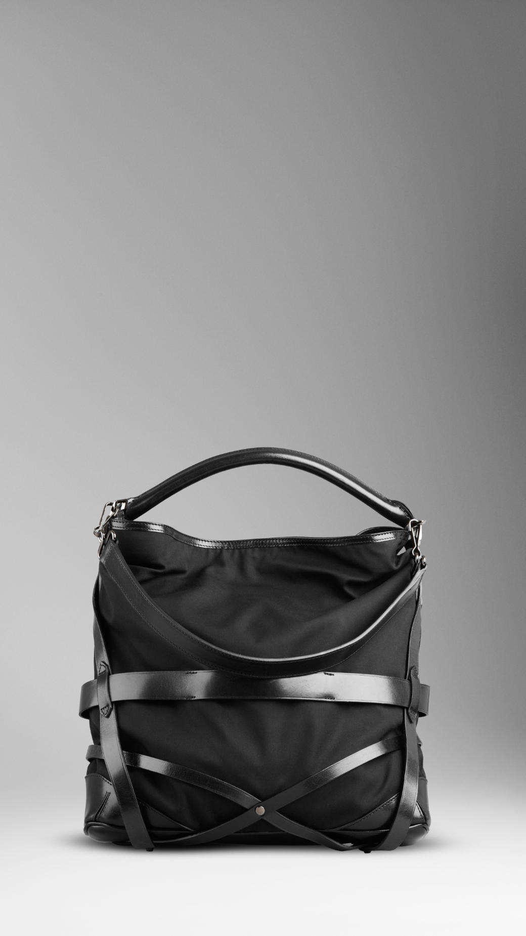 Burberry Media Belted Bridle Leather Hobo Borsa 37767671