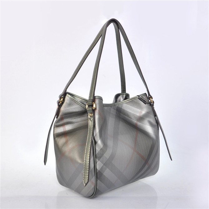 Burberry Media Metallic Tote Check 37.869.271-1