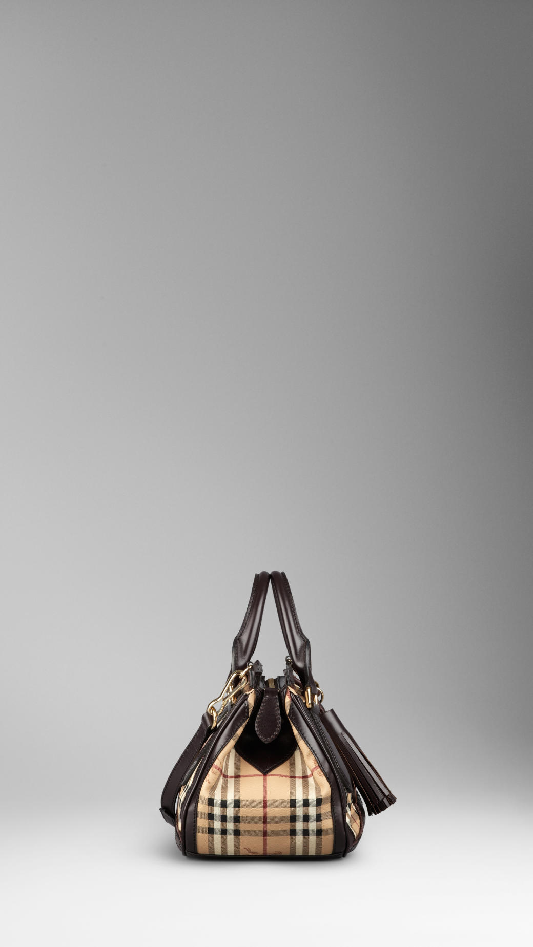 Burberry Haymarket Media Brogue Tote 37869111