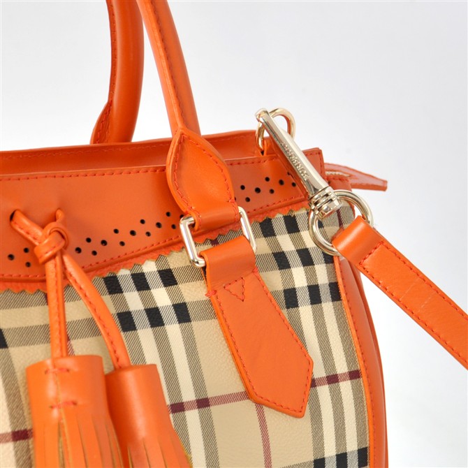 Burberry Haymarket Media Brogue Tote 37.869.111-1