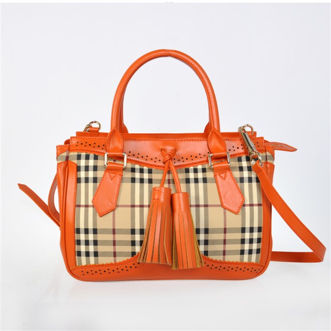 Burberry Haymarket Media Brogue Tote 37.869.111-1