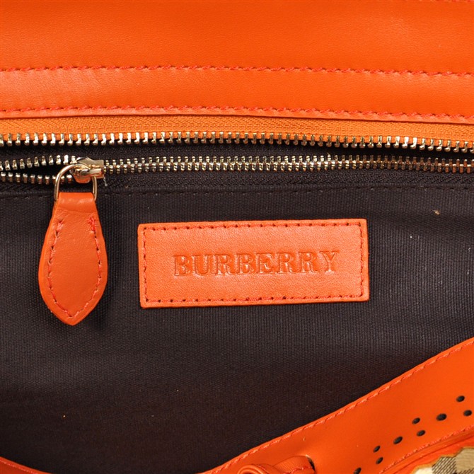 Burberry Haymarket Media Brogue Tote 37.869.111-1