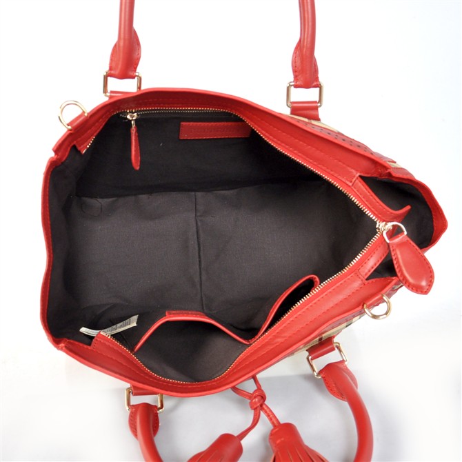 Burberry Haymarket Media Brogue Tote 37.869.111-2