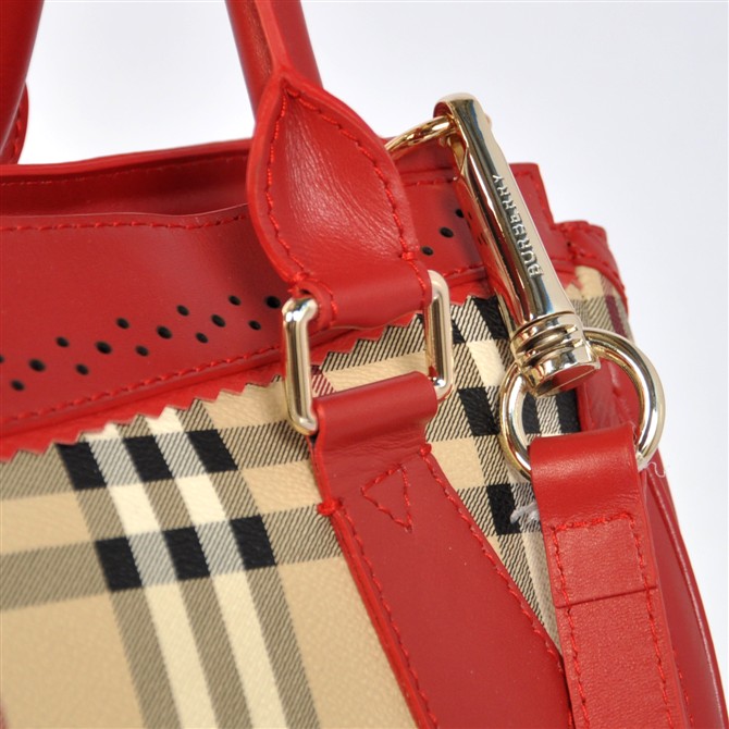 Burberry Haymarket Media Brogue Tote 37.869.111-2