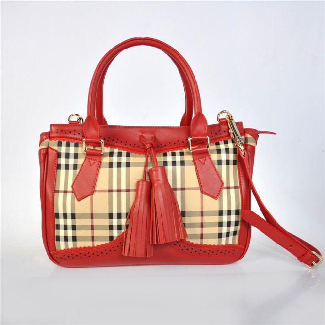 Burberry Haymarket Media Brogue Tote 37.869.111-2