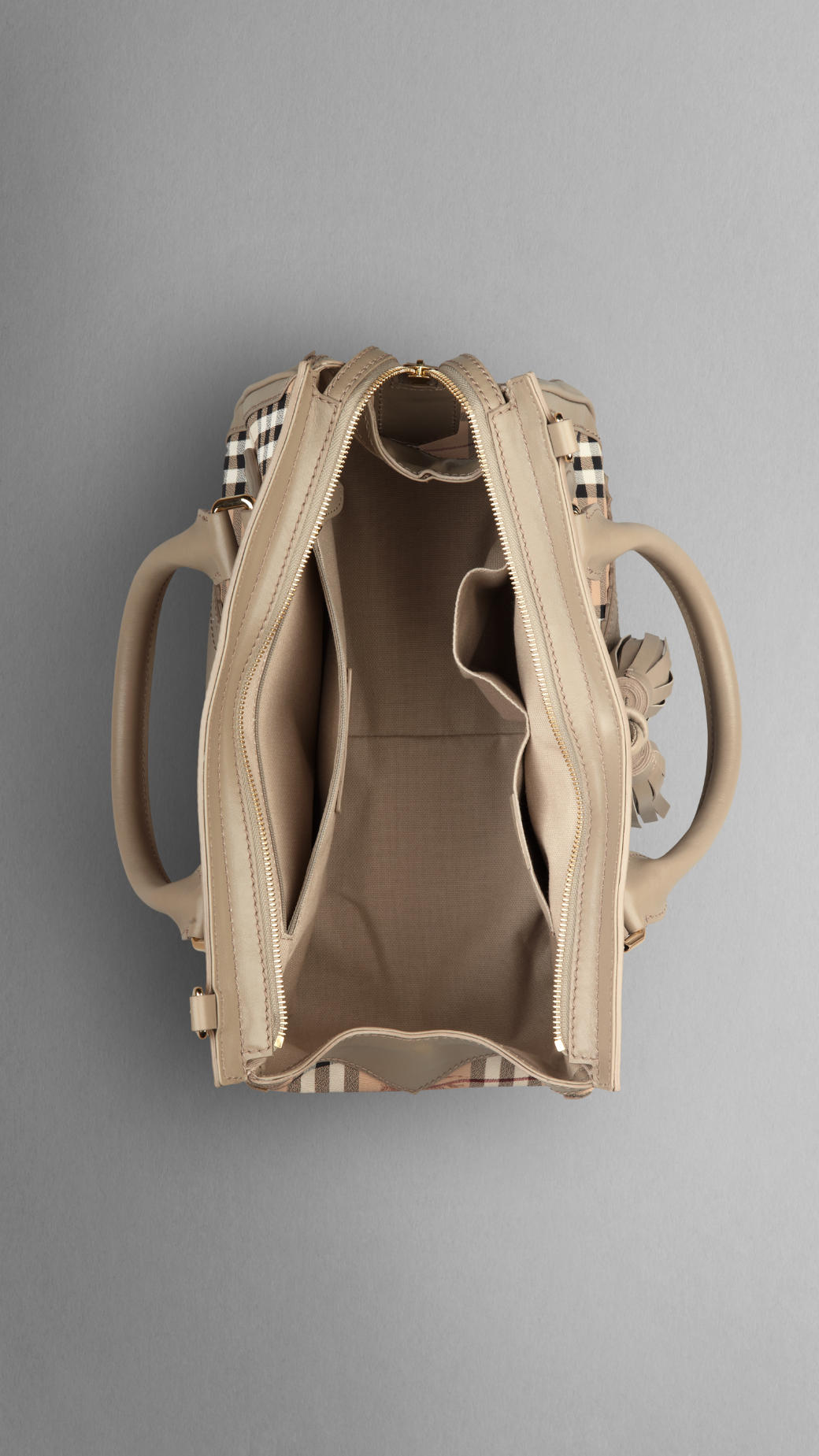 Burberry Haymarket Media Brogue Tote 37888401