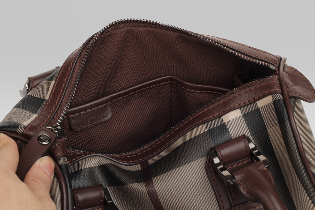 Burberry Piccolo Smoked check Bowling Borsa 37865521