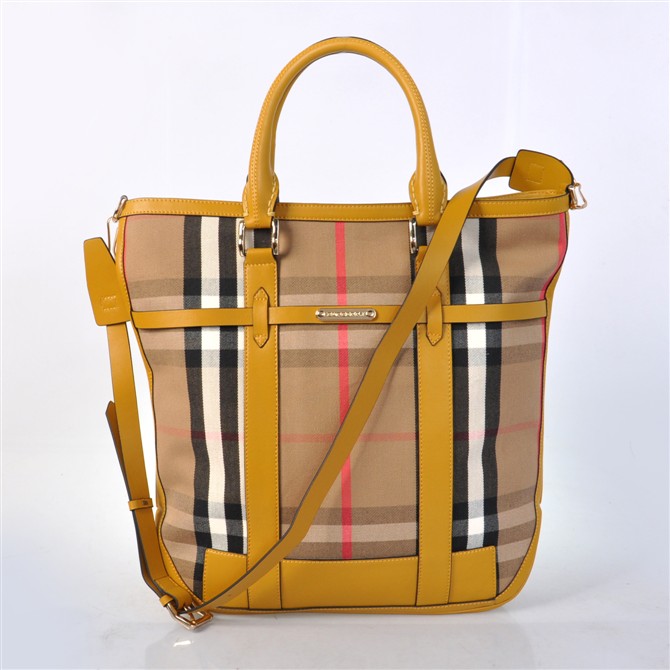Burberry House check Cotton Canvas Tote Borsas 37972832