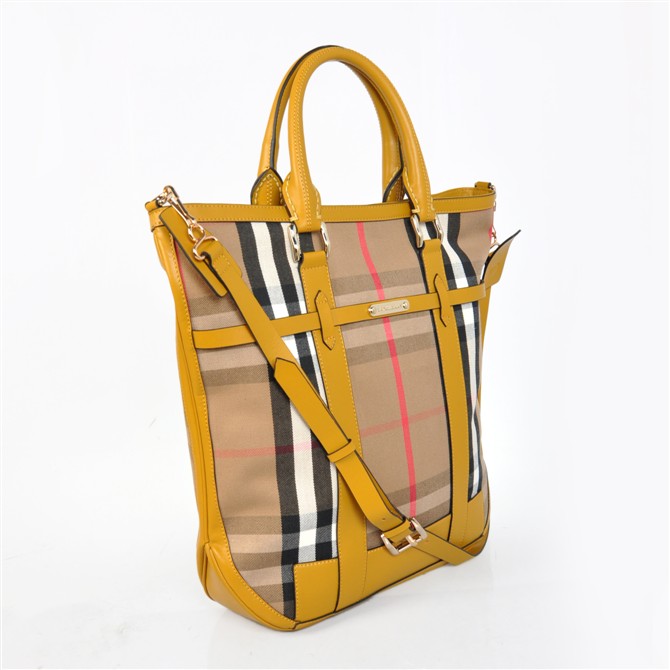 Burberry House check Cotton Canvas Tote Borsas 37972832