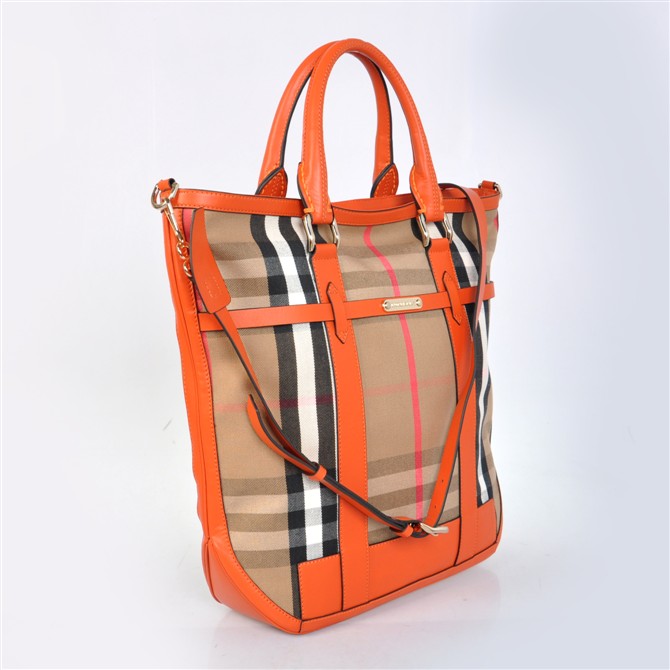 Burberry House check Cotton Canvas Tote Borsa 37972833
