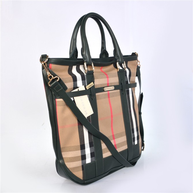 Burberry House check Cotton Canvas Tote Borsa 37972851