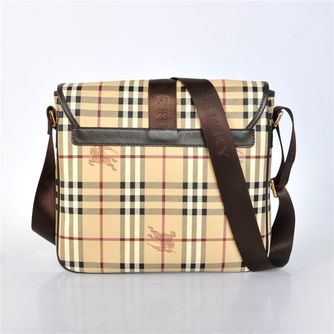 Burberry Haymarket Controllare Coated Canvas Crossbody Borsa 37994351