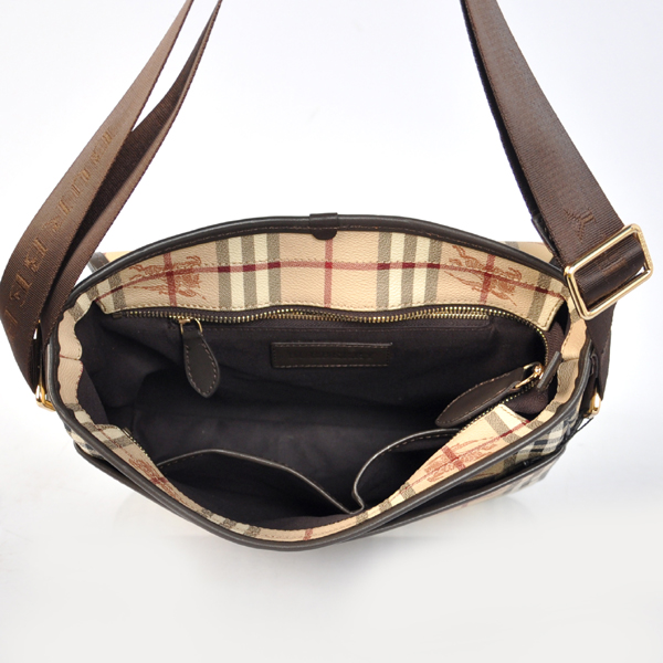 Burberry Haymarket Controllare Coated Canvas Crossbody Borsa 37994351