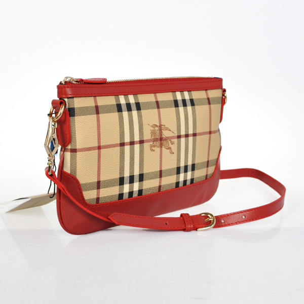 Burberry Haymarket Controllare Coated Canvas Clutch 37989713