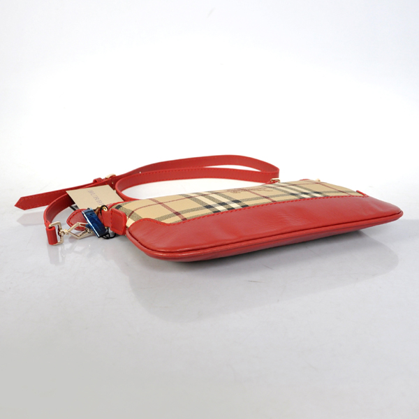 Burberry Haymarket Controllare Coated Canvas Clutch 37989713