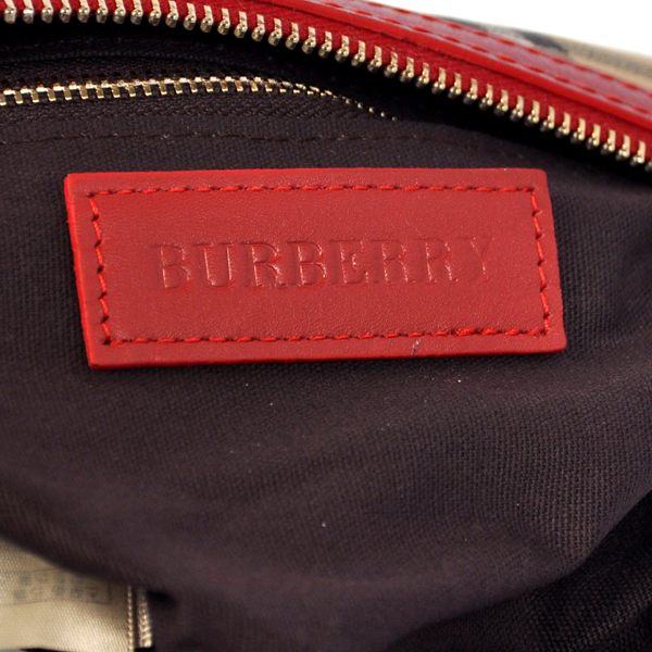 Burberry Haymarket Controllare Coated Canvas Clutch 37989713