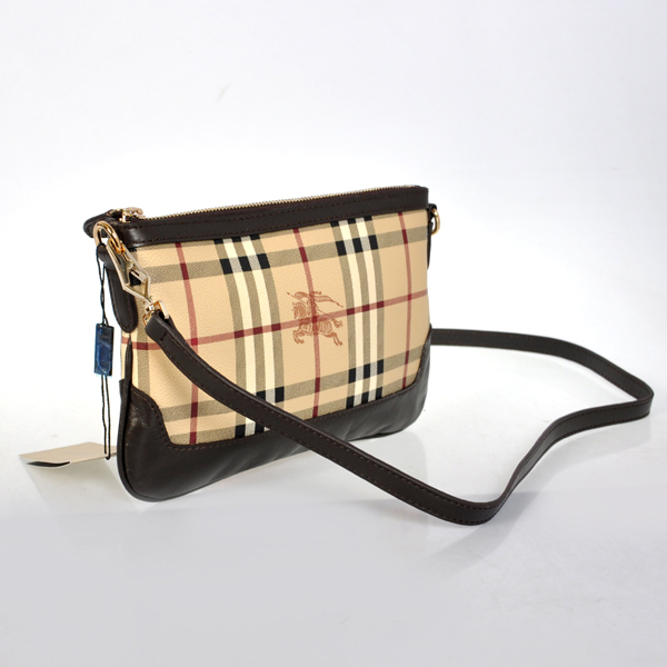 Burberry Haymarket Controllare Coated Canvas Clutch 37989711
