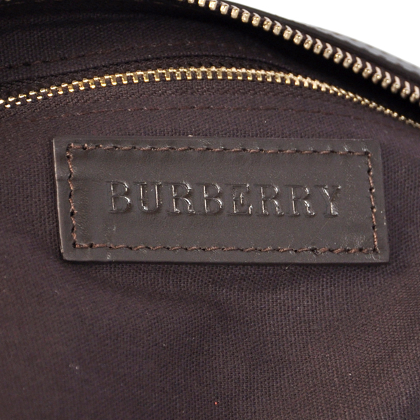 Burberry Haymarket Controllare Coated Canvas Clutch 37989711