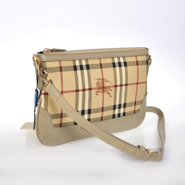 Burberry Haymarket Controllare Coated Canvas Clutch 37989712