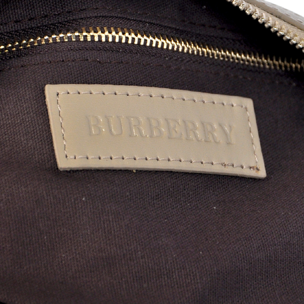 Burberry Haymarket Controllare Coated Canvas Clutch 37989712