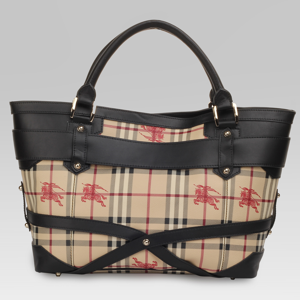 Burberry Media Briglia Casa Arrivo Canvas Tote Borsa 37638305