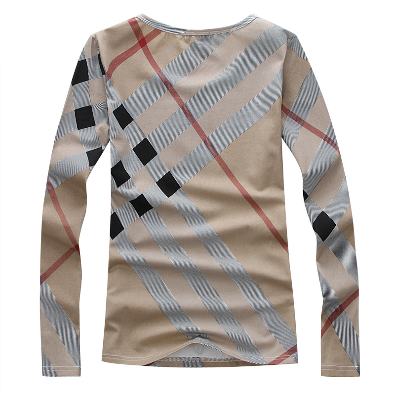 Classicoo delle donne di sconto Burberry Controllato Maglie a manica lunga A-013 Rosso