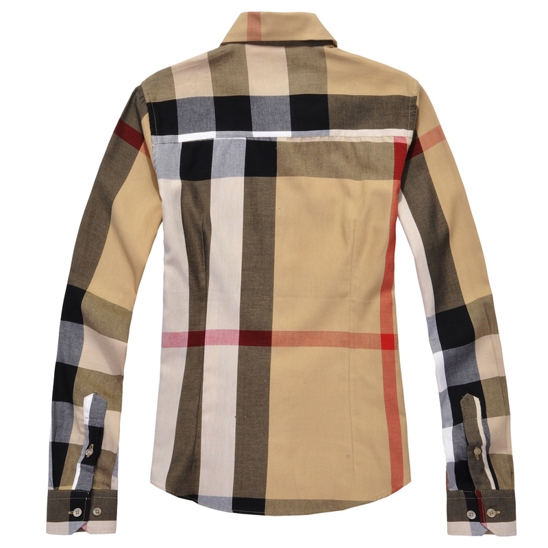 Classicoo delle donne di sconto Burberry Controllato Maglie a manica lunga A-027 Red
