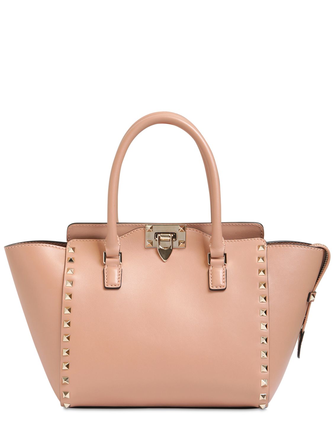Valentino borsa piccola "rockstud" in pelle rosa chiaro donna borse,valentino slingbacks sale,valentino sneakers rockstud,più alla moda
